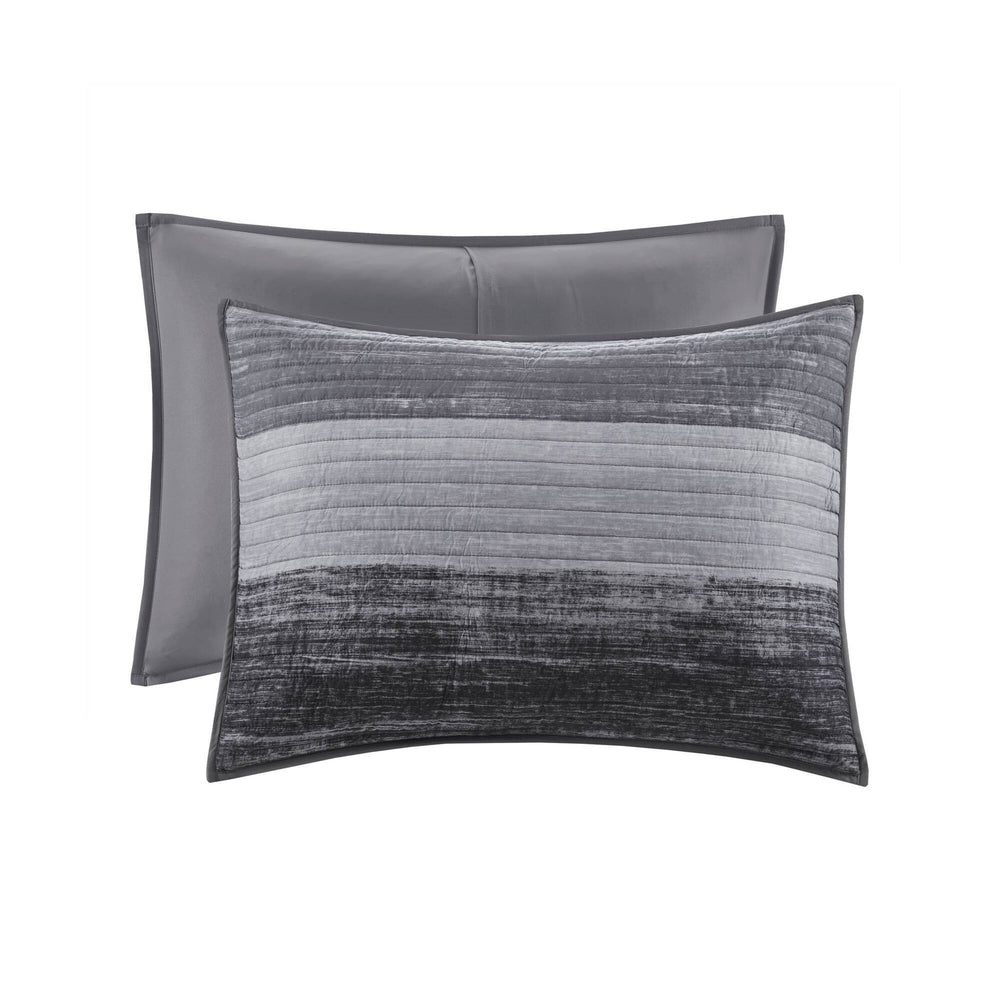 8-Piece King 8 Piece Quilt Set with Cotton Bed Sheets,Black Media 10