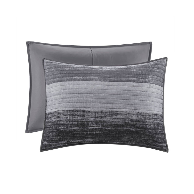 8-Piece Queen 8 Piece Quilt Set with Cotton Bed Sheets,Black