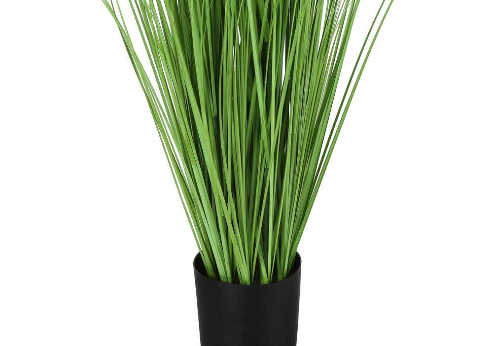 Artificial Plant, 47' Tall, Grass Tree, Indoor, Faux, Fake, Floor, Greenery, Potted, Real Touch, Decorative, Green Grass, Black Pot Media 3