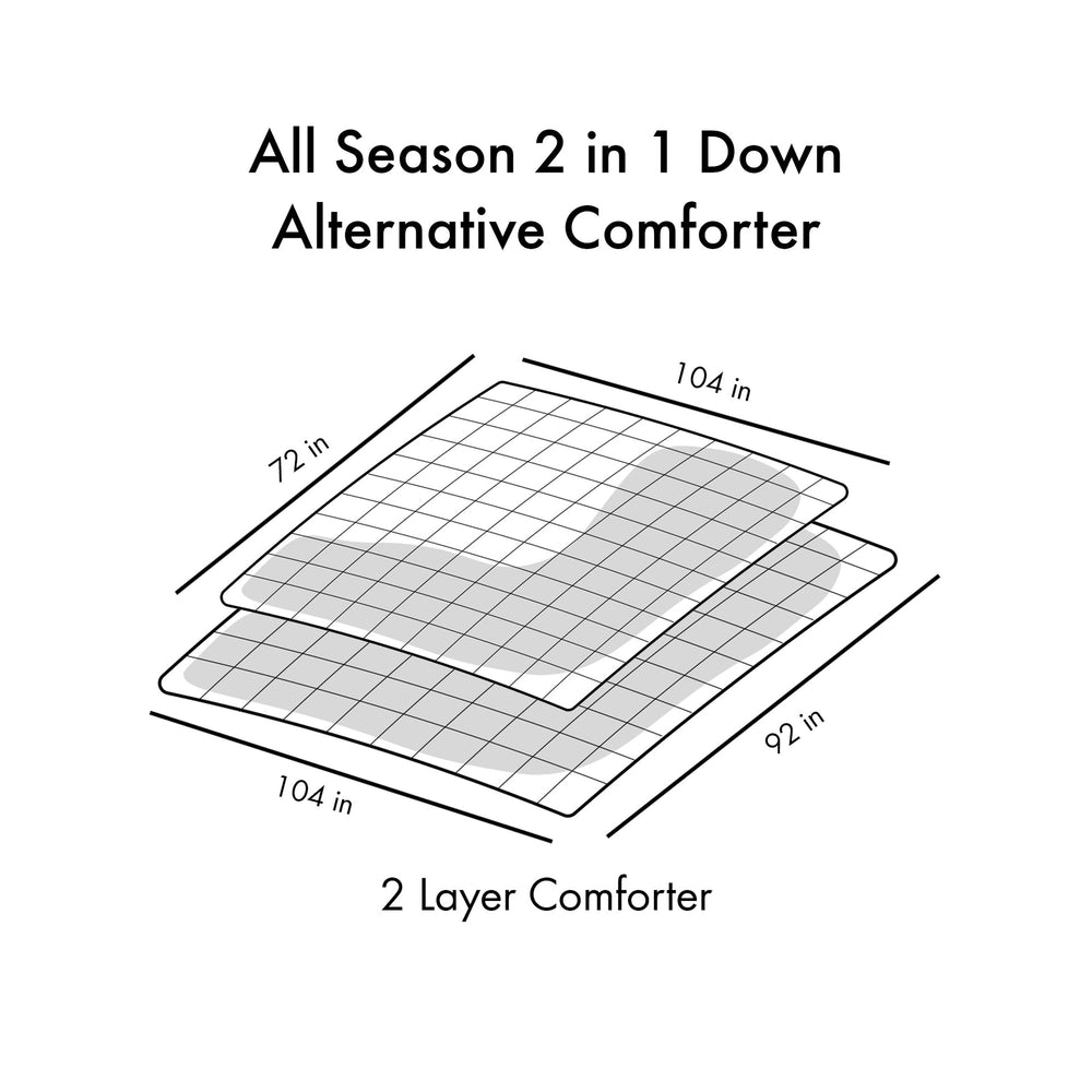 All Season 2 in 1 Down Alternative Comforter Media 8