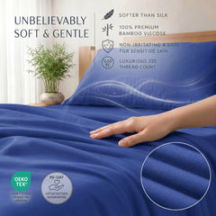 Bamboo Sheet Set Organic Bamboo & Oeko-Tex Certified Soft Sleep Comfort perspective