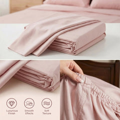 Bamboo Sheet Set Organic Bamboo & Oeko-Tex Certified Soft Sleep Comfort perspective