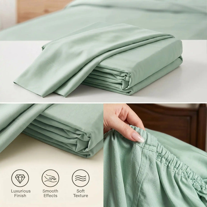 Bamboo Sheet Set Organic Bamboo & Oeko-Tex Certified Soft Sleep Comfort