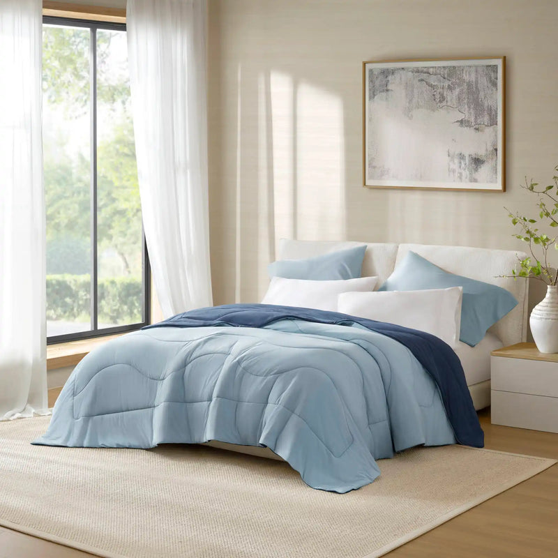 1-Piece Reversible Tencel Comforter Blanket