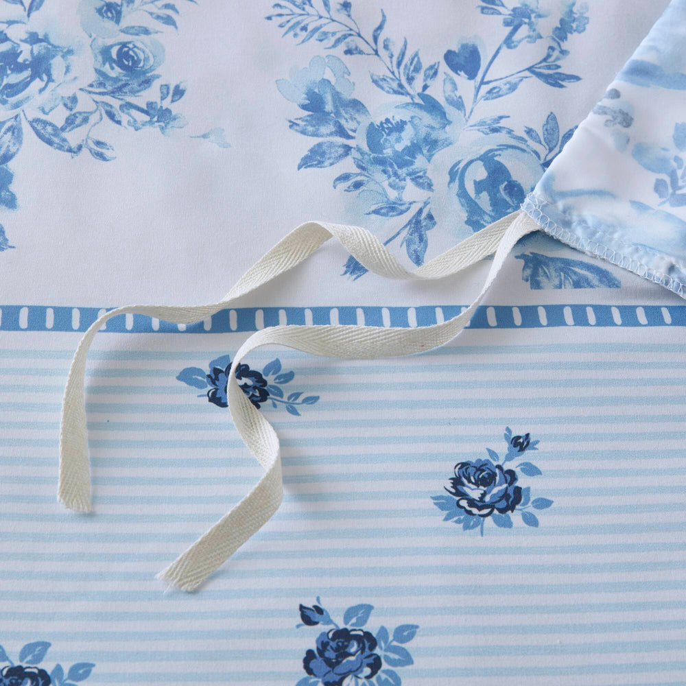 Floral Striped Duvet Cover Set Twin/Twin XL Media 5