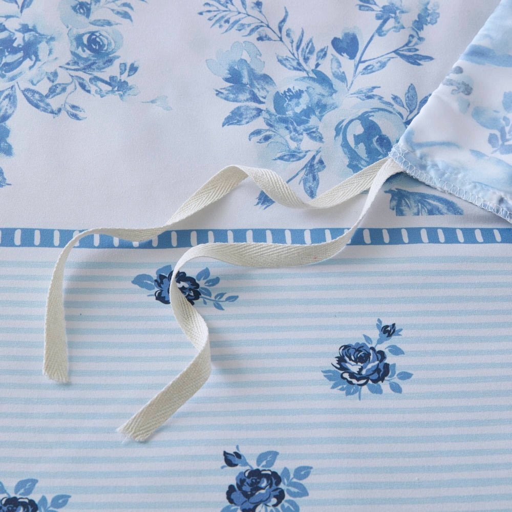 Floral Striped Duvet Cover Set Twin/Twin XL Media 5