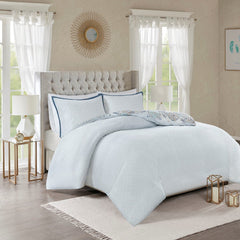 3 Piece Cotton Floral Printed Reversible Duvet Cover Set perspective