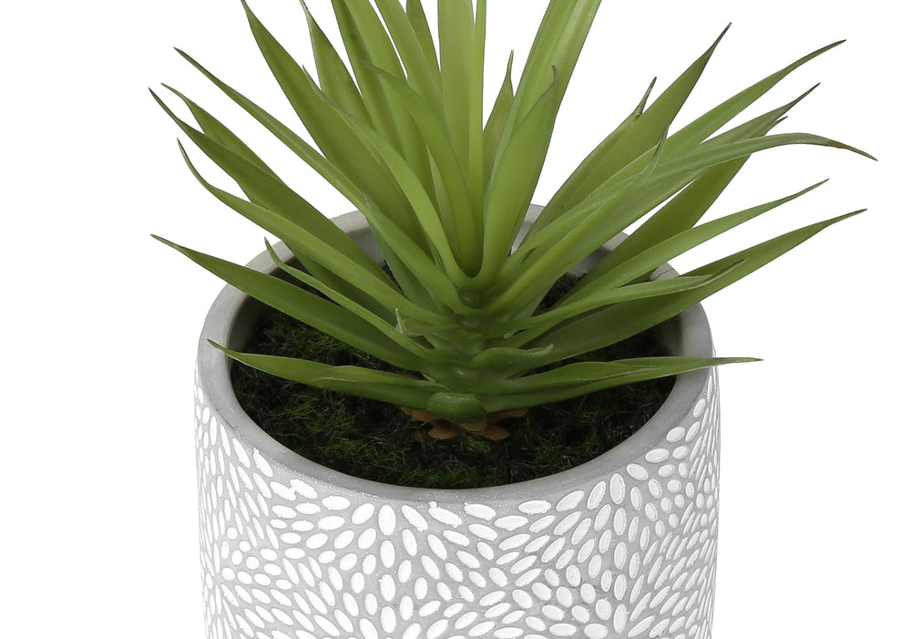 Artificial Plant, Set Of 2, 9' Tall, Succulent, White Cement Pots, Contemporary, Modern Media 4