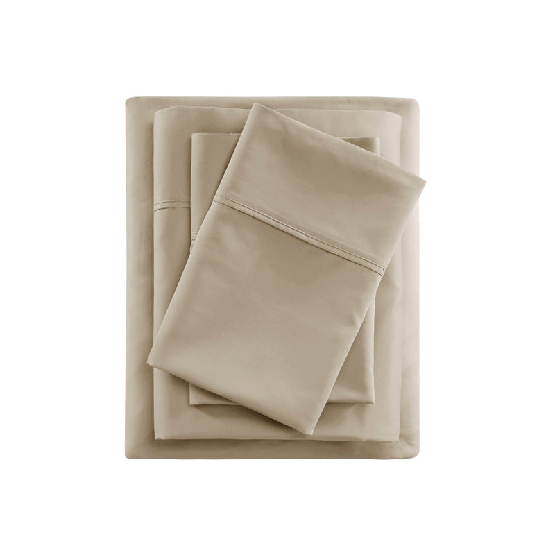 4-Piece Cooling Cotton Blend Sheet Set