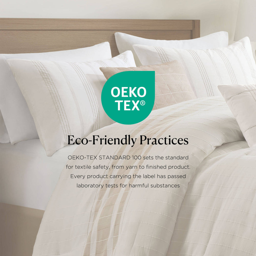 6-Piece Full Cotton Jacquard Oversized Comforter Set Media 11