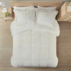 Shaggy Long Fur Comforter Mini Set perspective