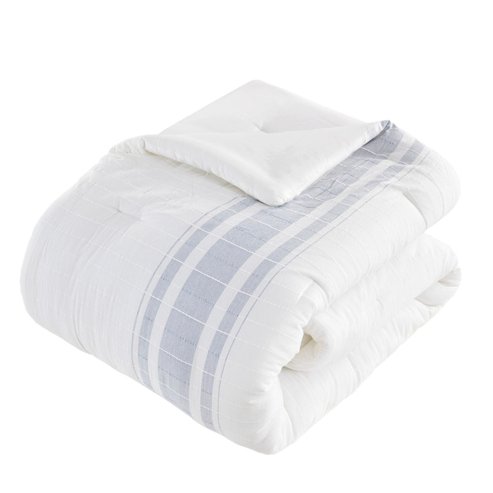 6 Piece Cotton Jacquard Oversized Comforter Set-Cal King Media 13