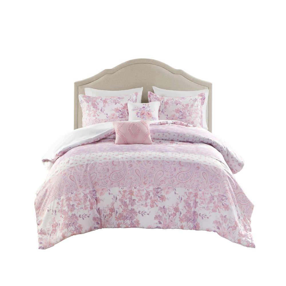 Floral Paisley Comforter Set Full/Queen Media 14