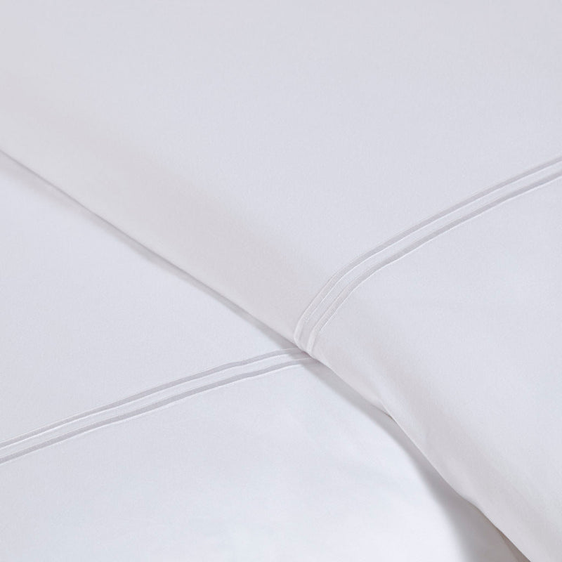 King/Cal King 100% Cotton Sateen Embroidered Comforter Set