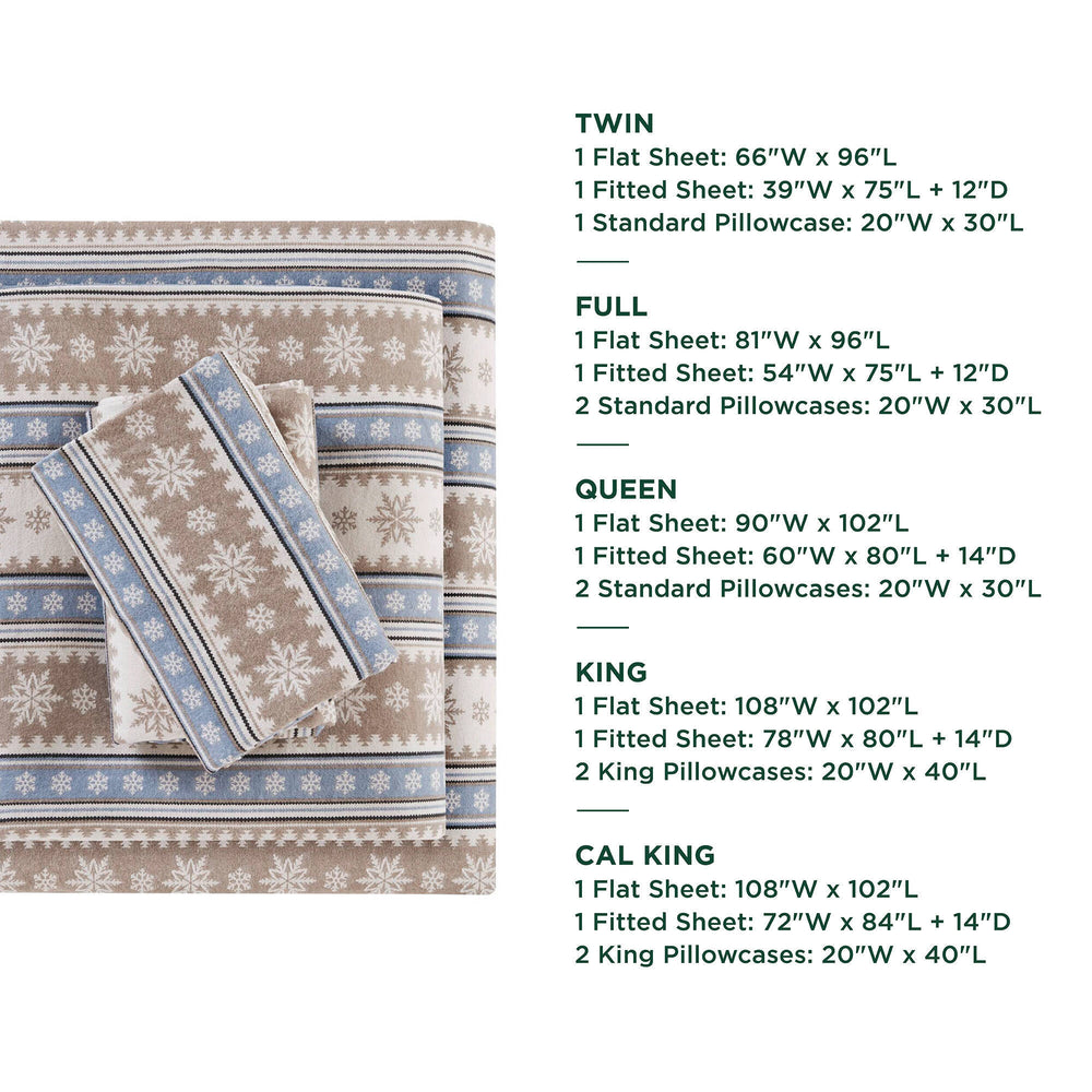 4 PCS Full Sheet Set Blue Snowflake Media 7