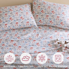 100% Cotton Pigment Printed Sheet Set perspective