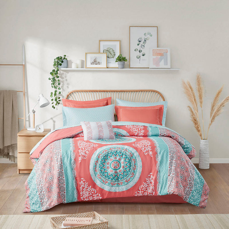 Full Boho Comforter Set with Bed Sheets