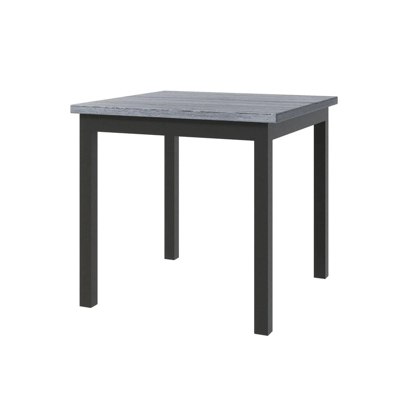Counter Height Dining Set Solid Wood Square Table & Upholstered High Back Chairs