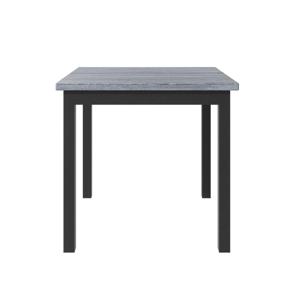 Counter Height Dining Set Solid Wood Square Table & Upholstered High Back Chairs Media 10