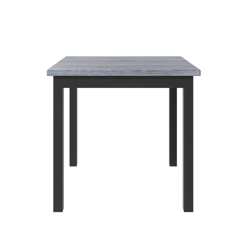 Counter Height Dining Set Solid Wood Square Table & Upholstered High Back Chairs