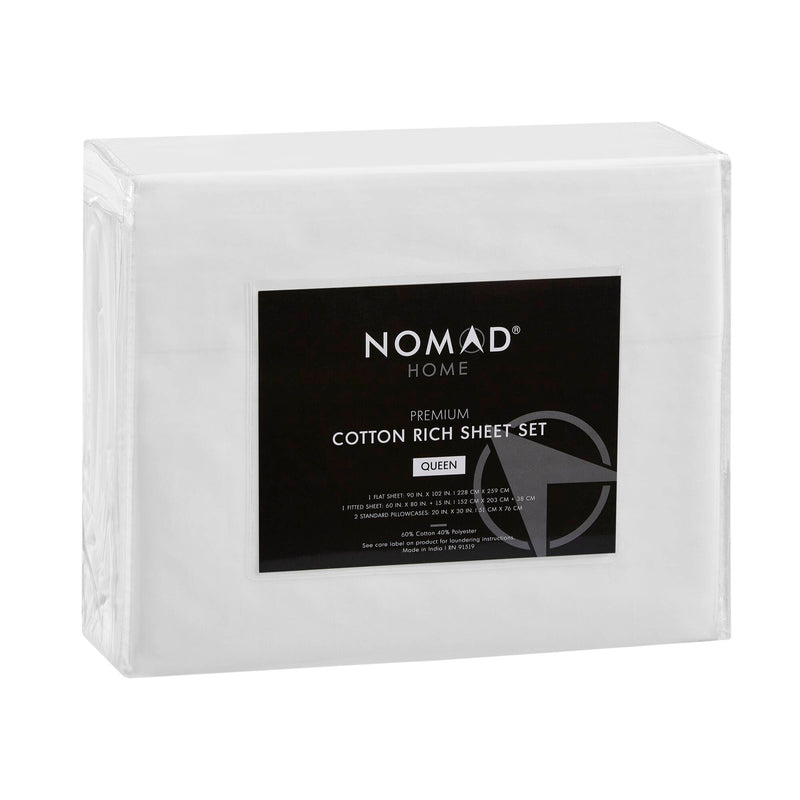 4-Piece Premium Cotton Rich Sheet Set