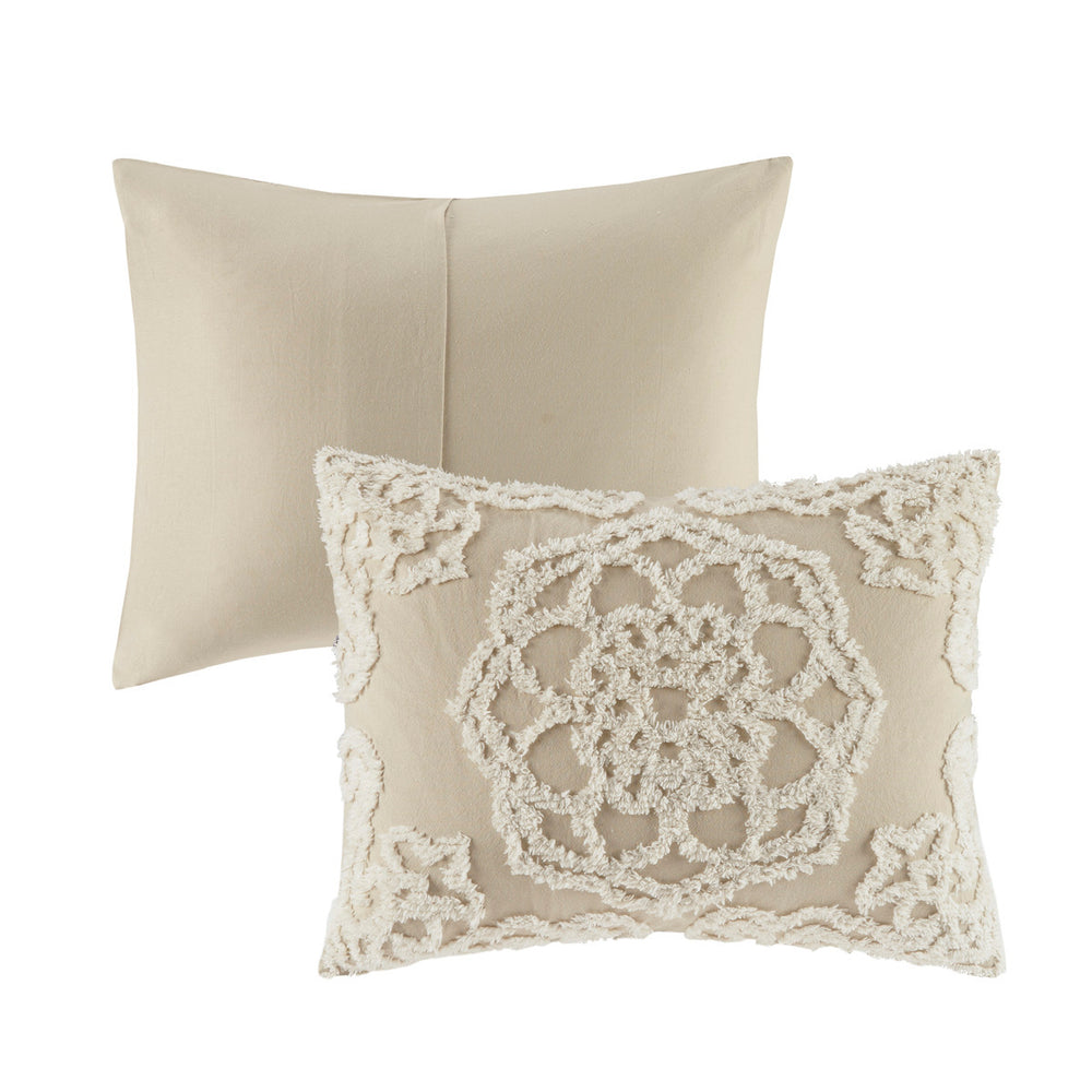 King/Cal King 3 piece Tufted Cotton duvet cover set Media 7