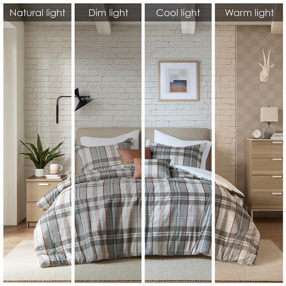 Twin/Twin XL Plaid Comforter Set Media 11