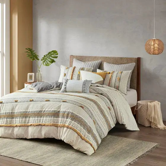 3 Piece Cotton Duvet Cover Set