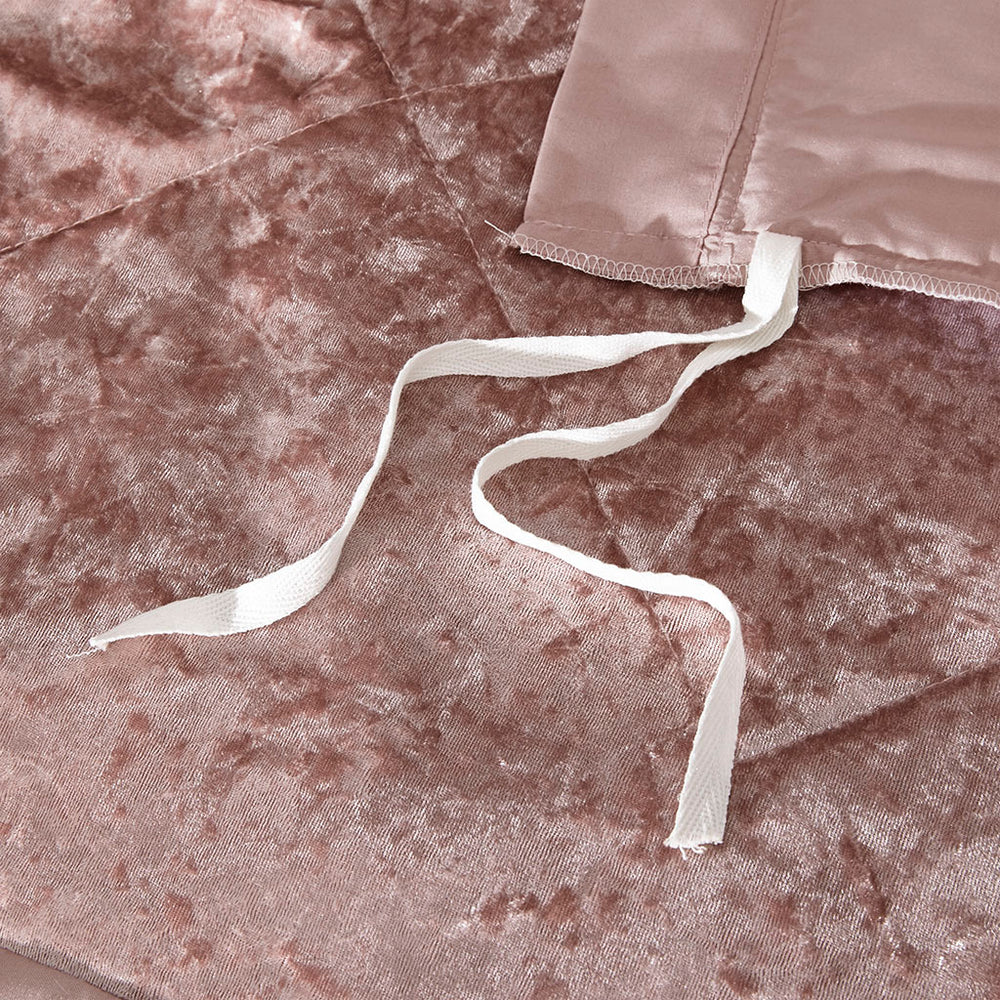 Full/Queen Velvet Duvet Cover Set with Throw Pillow Media 7
