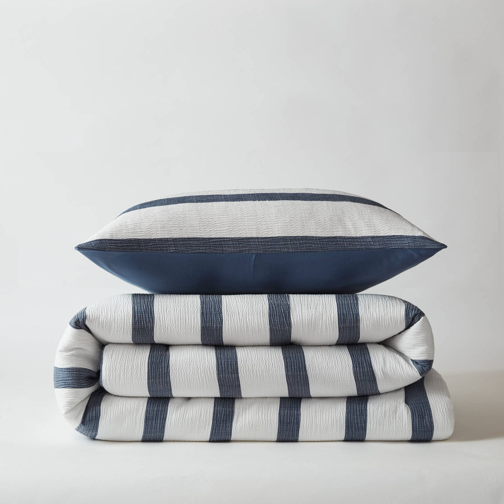 2-Piece Twin/Twin XL Yarn-dyed striped comforter Media 12