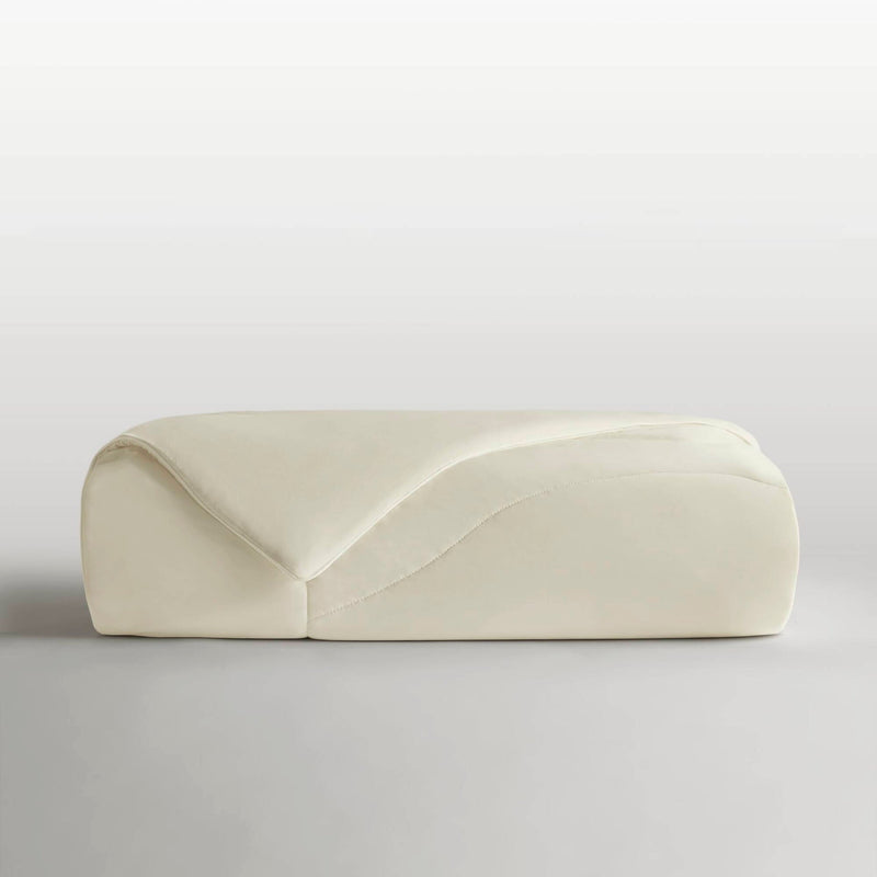 1-Piece King/Cal King Reversible Tencel Comforter Blanket,Ivory