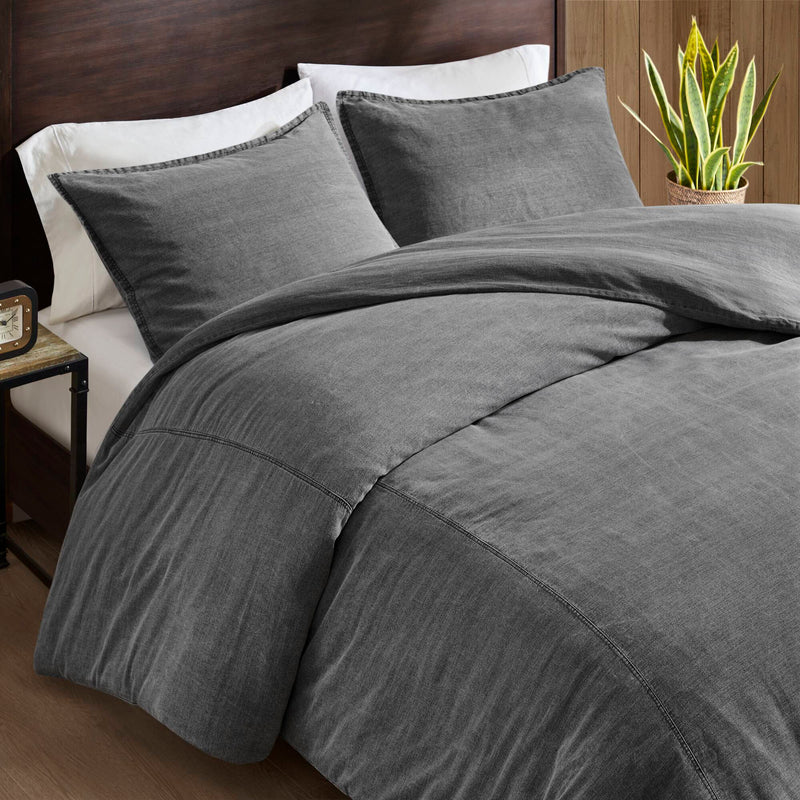 3PCS Twill Washed Duvet Set