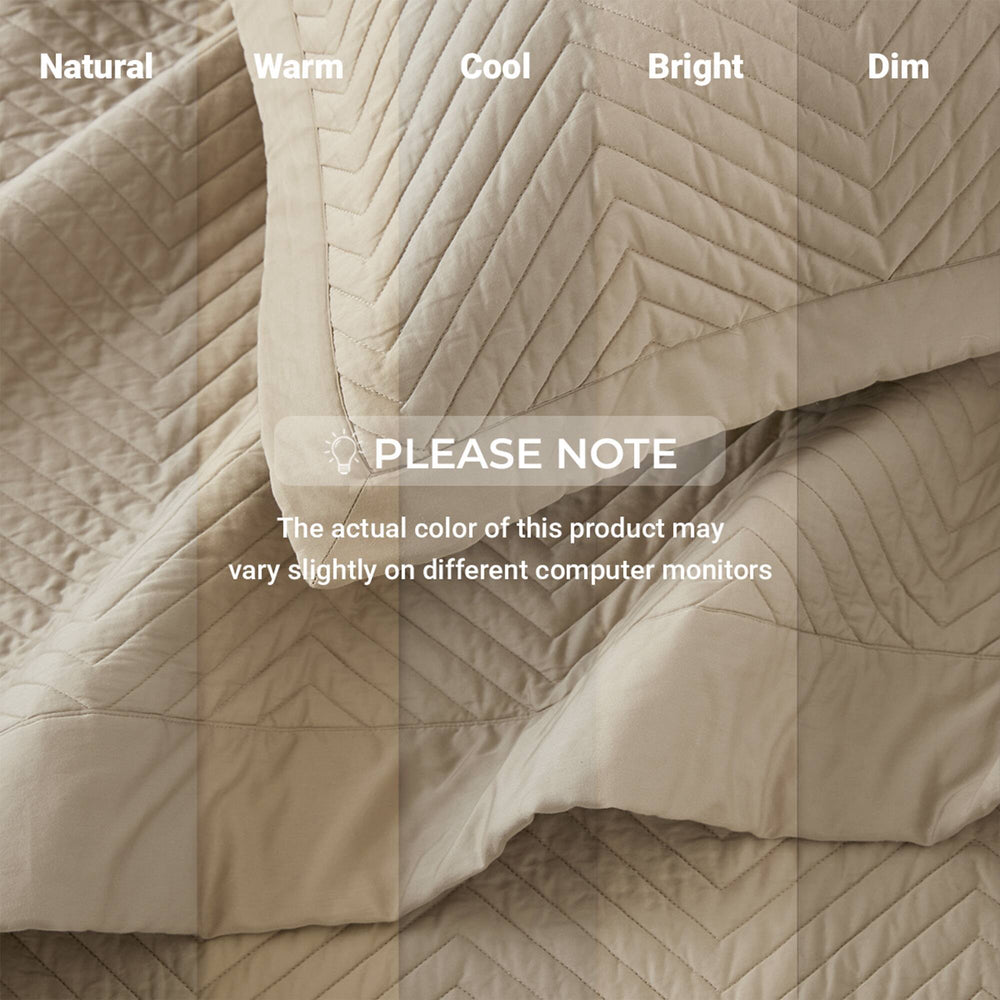 Full/Queen 3 Piece Cotton Quilt Set Linen Media 3