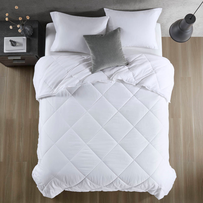 Oversized Down Alternative Comforter White King/Cal King