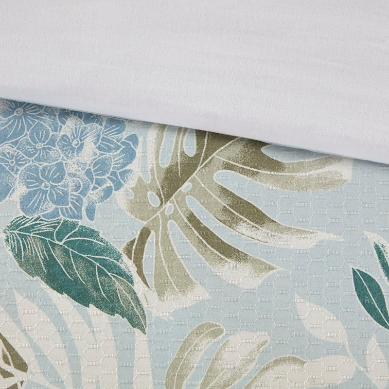 6 Piece Oversized Cotton Comforter Set with Throw Pillow
