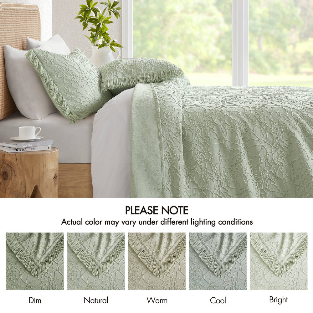3PCS Queen Bedspread Set Media 5