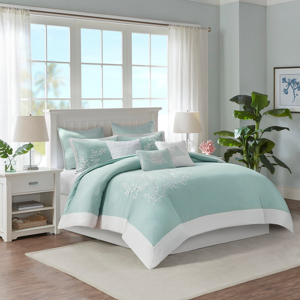 Duvet Cover Mini Set Aqua King/Cal King Media 2
