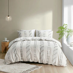 3 Piece Cotton Jacquard Duvet Cover Set perspective