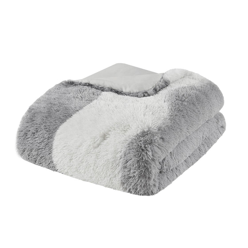 Twin/Twin XL Ombre Shaggy Faux Fur Comforter Set