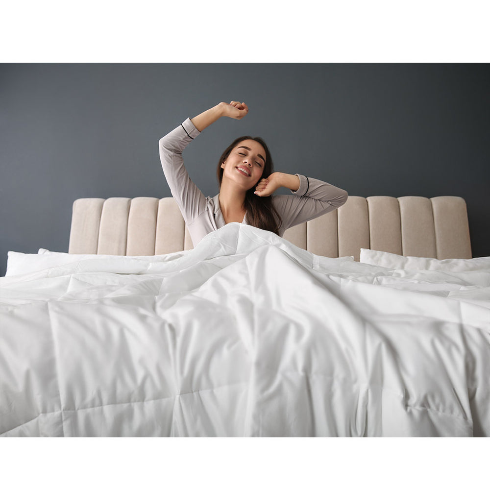 Twin Cotton Down Alternative Featherless Comforter Media 9