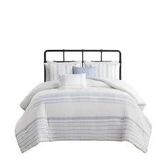5 Piece Cotton Jaquard Duvet Set perspective