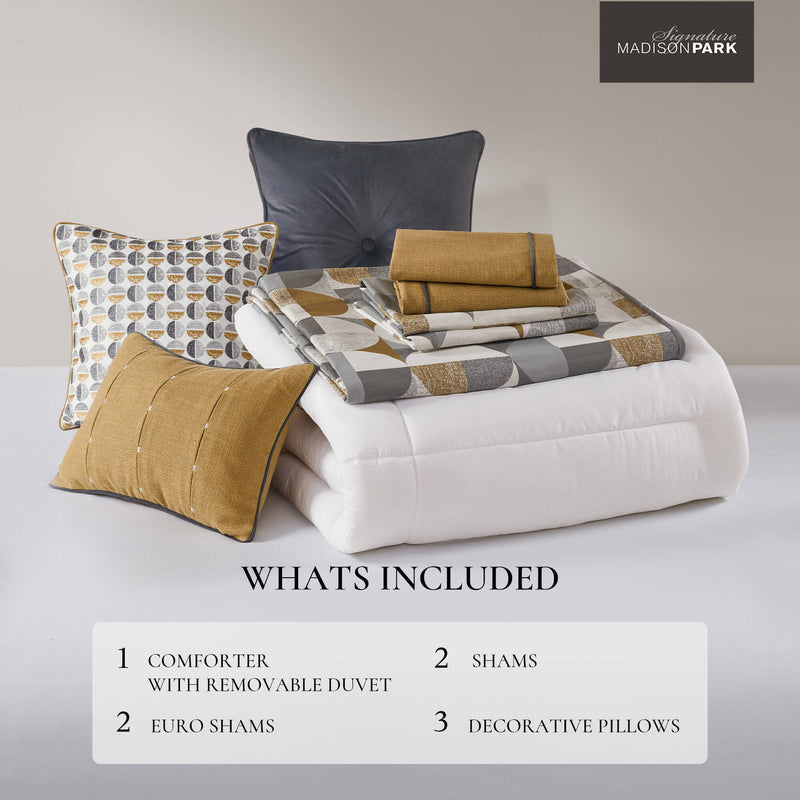 Jacquard Oversized Duvet Style Comforter Set