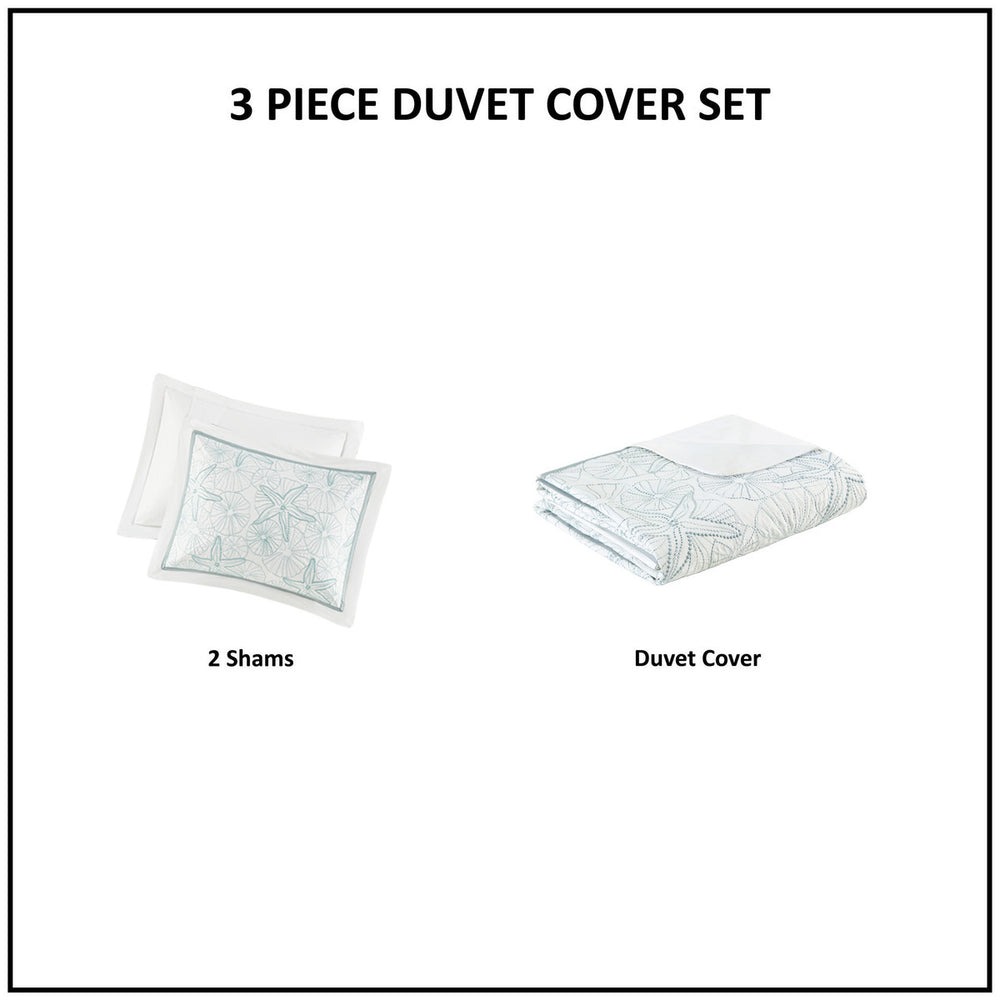 Duvet Cover Mini Set White Full/Queen Media 16