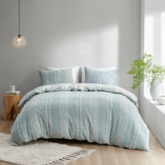3 Piece Cotton Jacquard Duvet Cover Set perspective