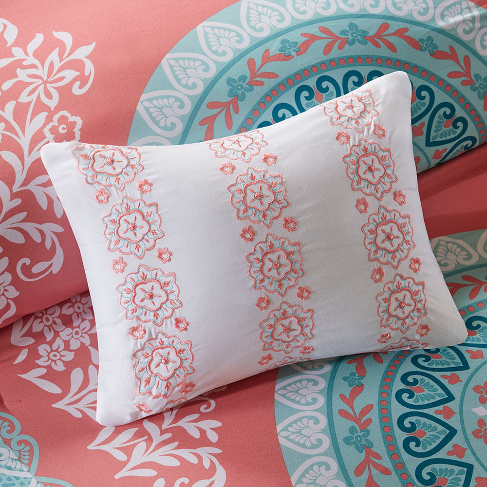 Full Boho Comforter Set with Bed Sheets Media 15