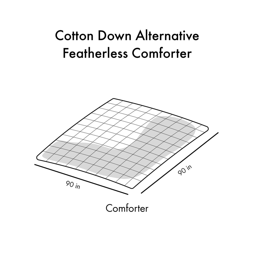 Full/Queen Cotton Down Alternative Featherless Comforter Media 16