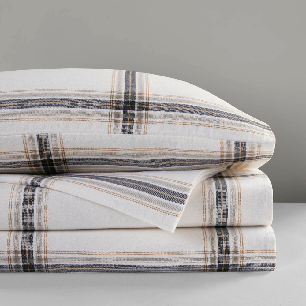 4 PCS Full Sheet Set Tan Plaid Media 18