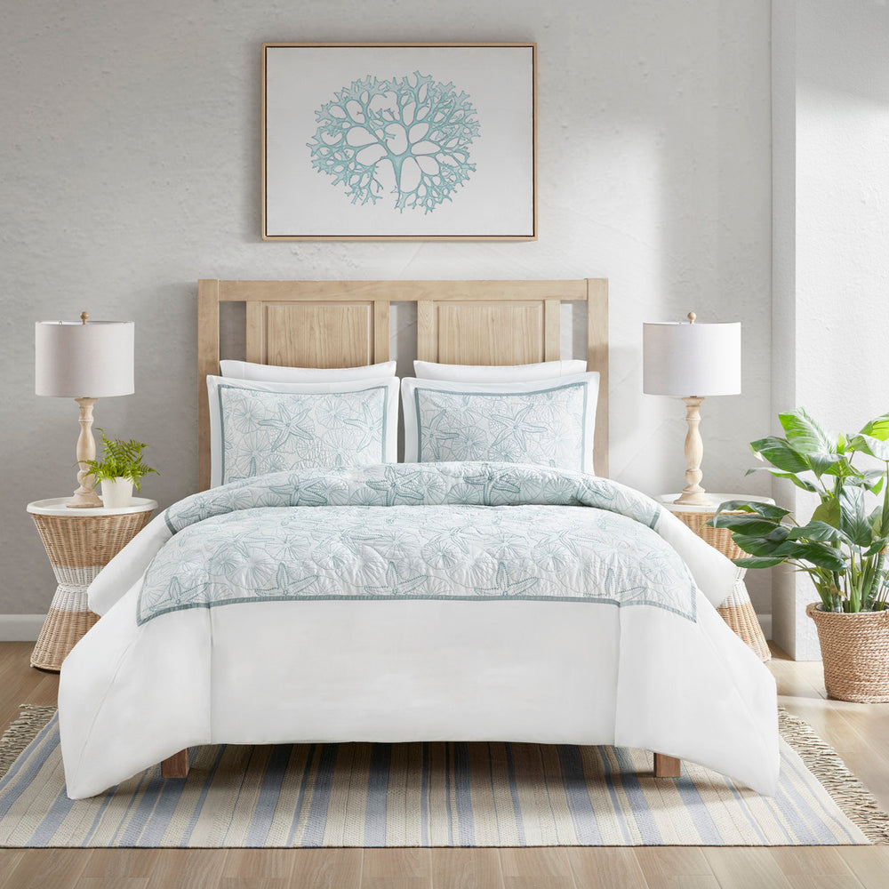 Duvet Cover Mini Set White Full/Queen Media 2