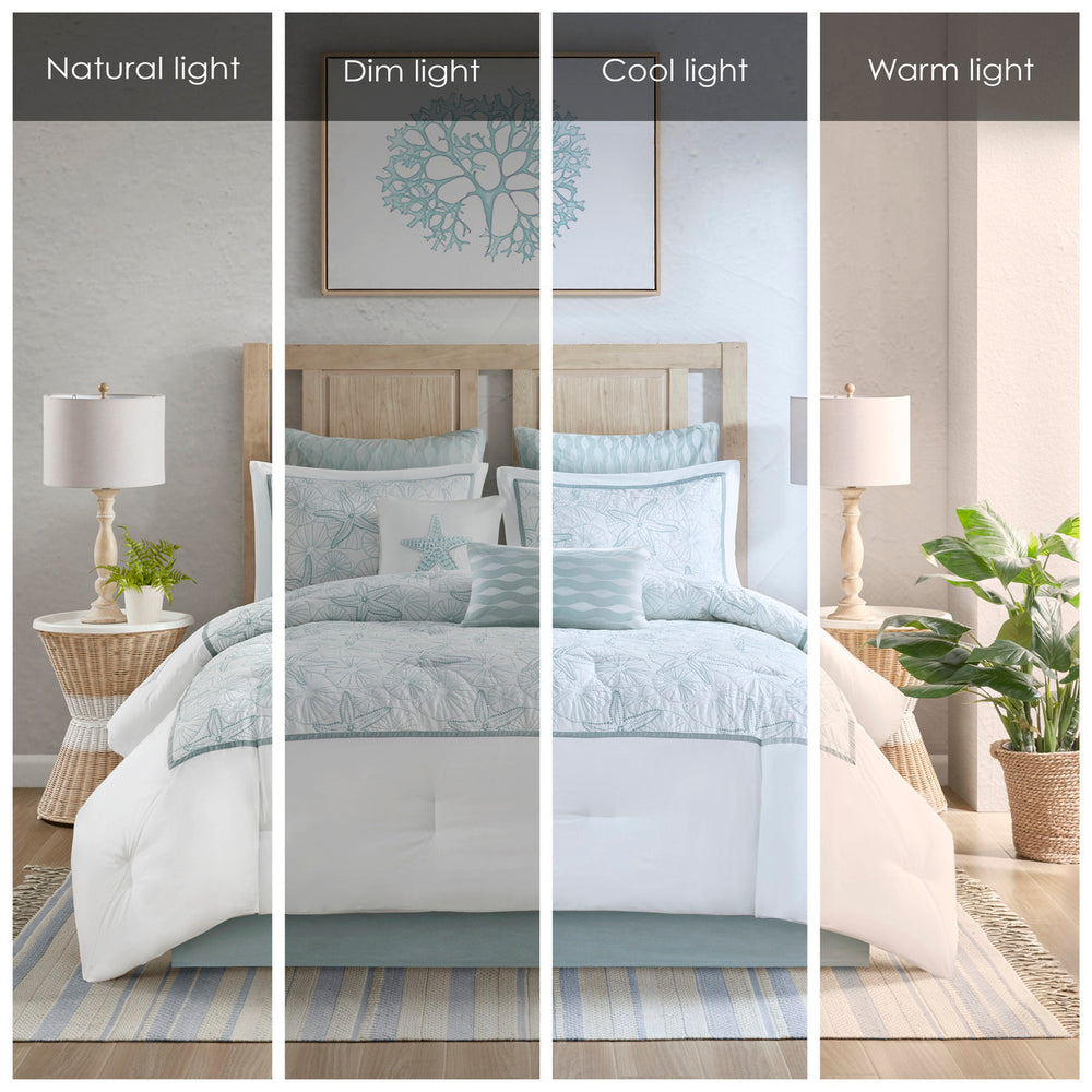Comforter Set White Full Media 5