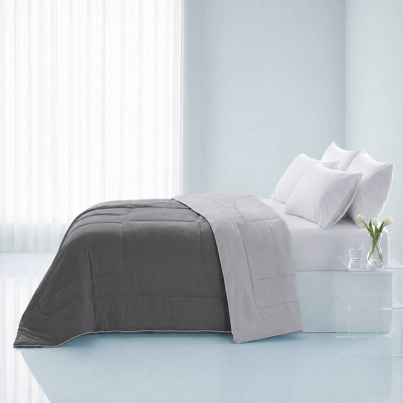 1 Piece Full/Queen Down Alternative Comforter,Grey